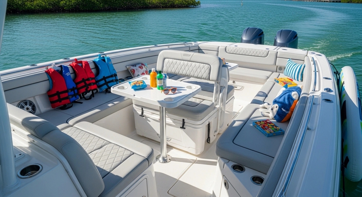 Boston Whaler Family Bay Boat Upholstery Biscayne Bay Miami