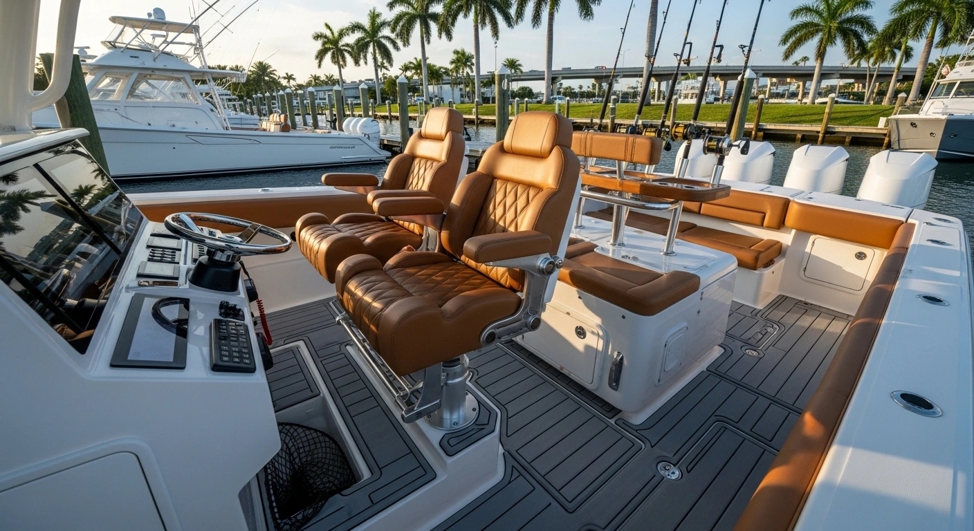 Yellowfin Center Console Tournament Fishing Upholstery Miami