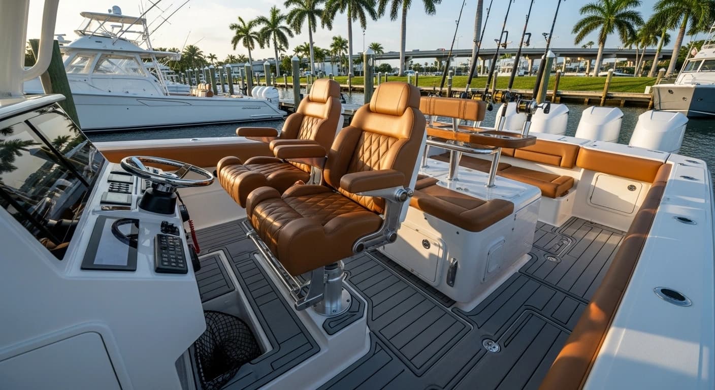 Yellowfin Center Console Tournament Fishing Upholstery Miami