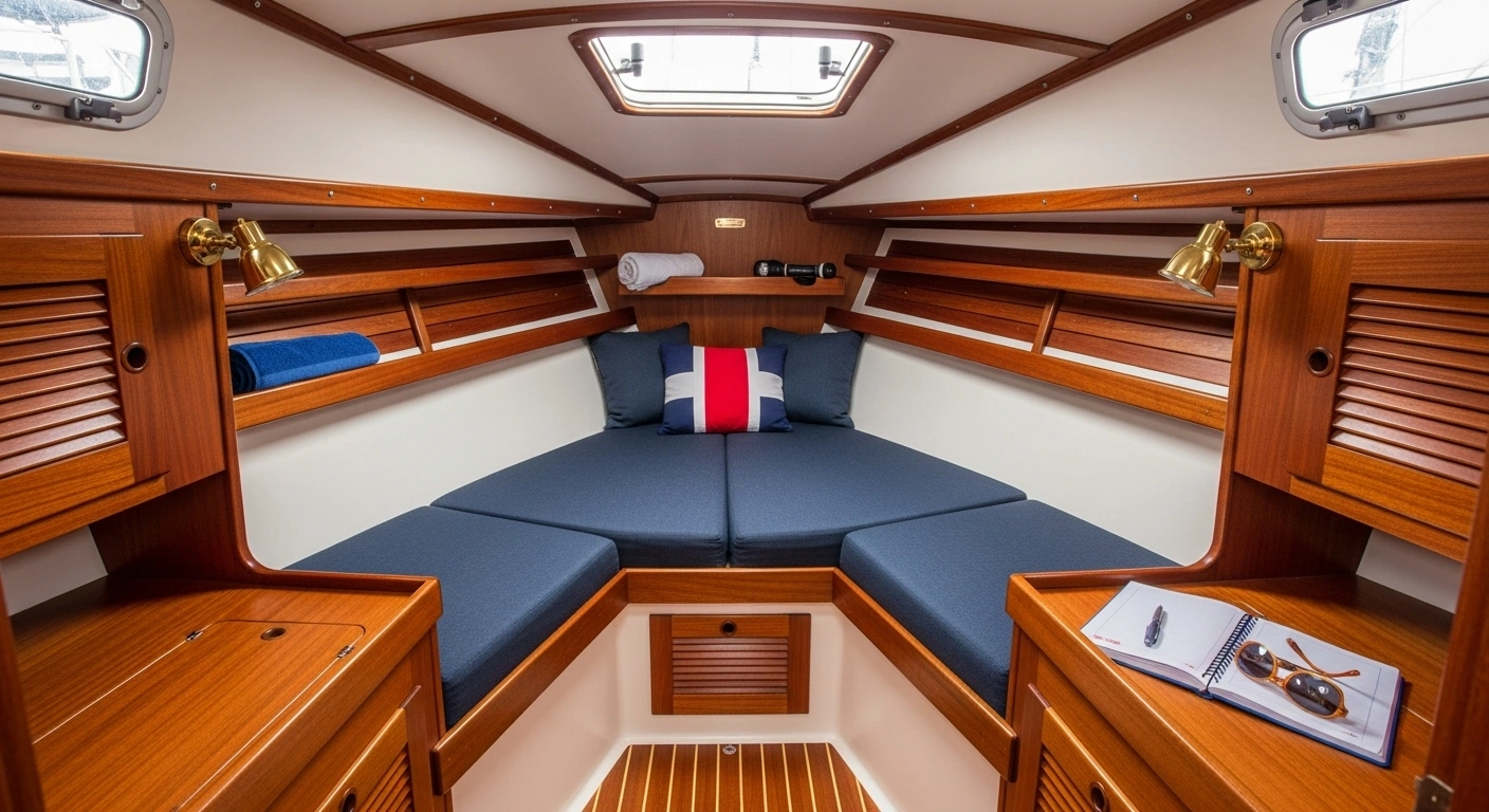 J/Boat Regatta Cabin Interior Coconut Grove Sailing Club