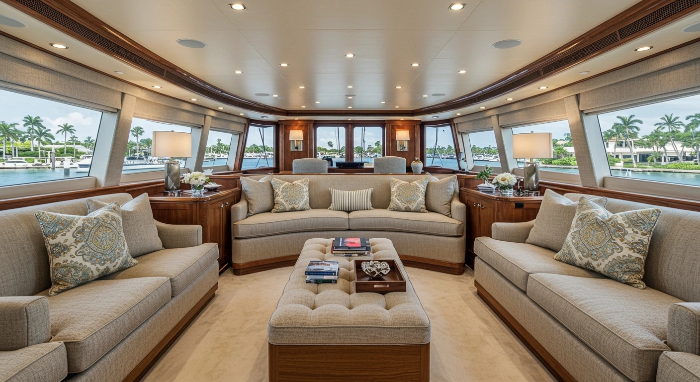 Estate-Coordinated Yacht Interior Palm Beach