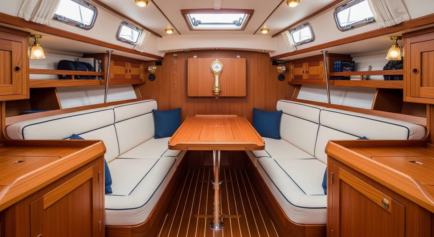 Swan Sailing Yacht Traditional Performance Interior Biscayne Bay Yacht Club