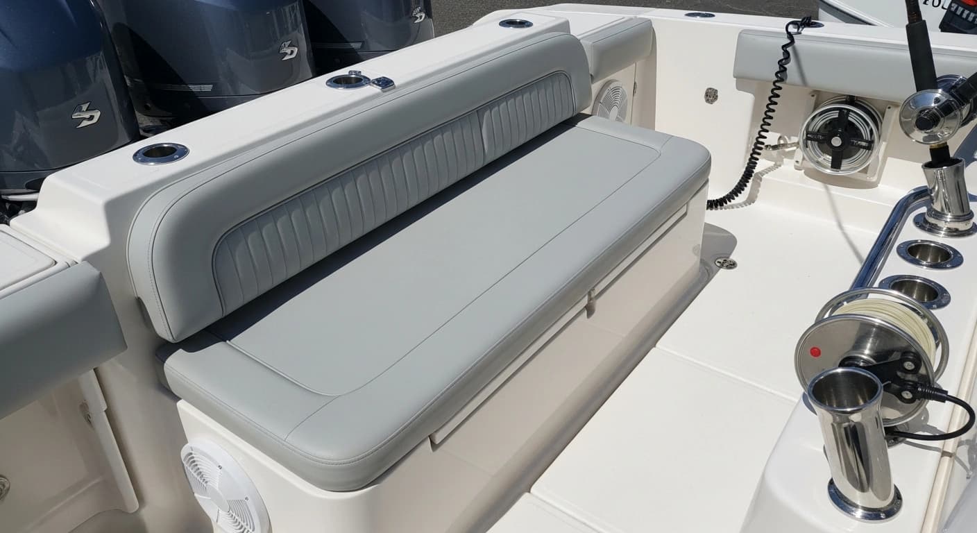 Straight bench seating with removable backrests