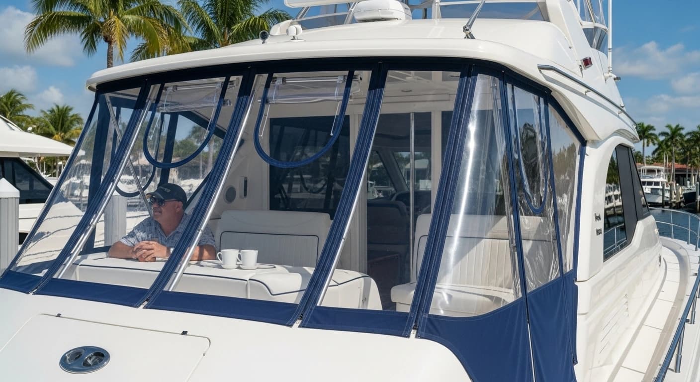 Folding window convertible enclosure with clear panels