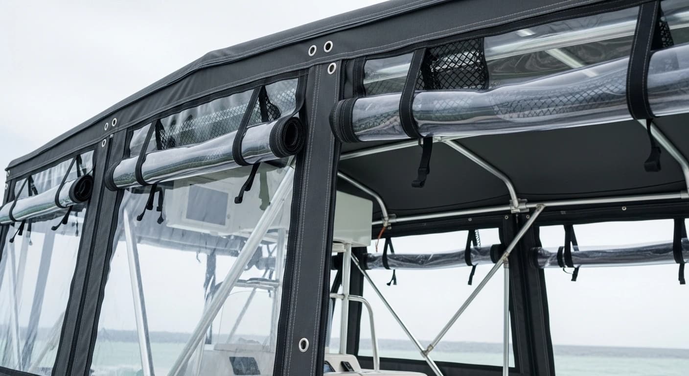 Innovative custom canvas system for specialized marine application