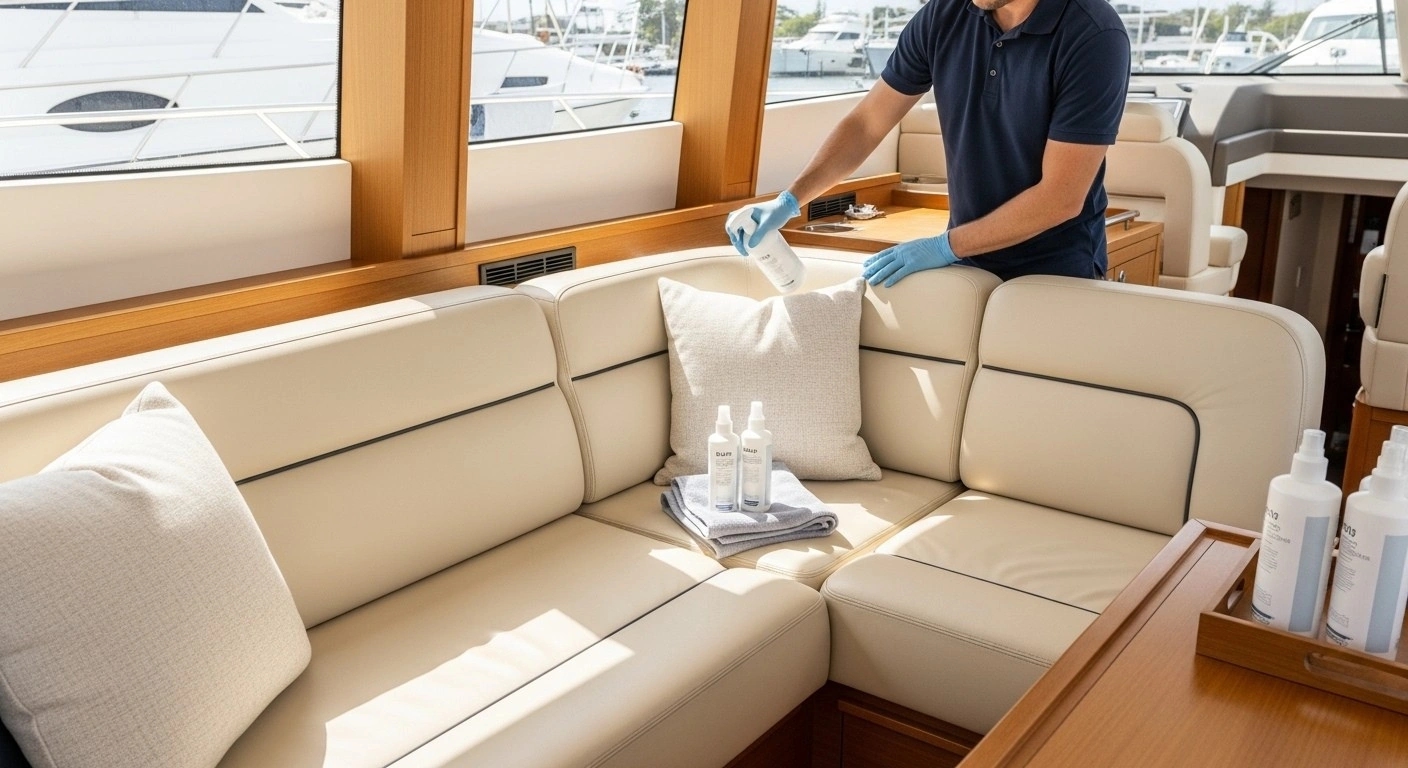 High-value marine upholstery receiving investment protection care