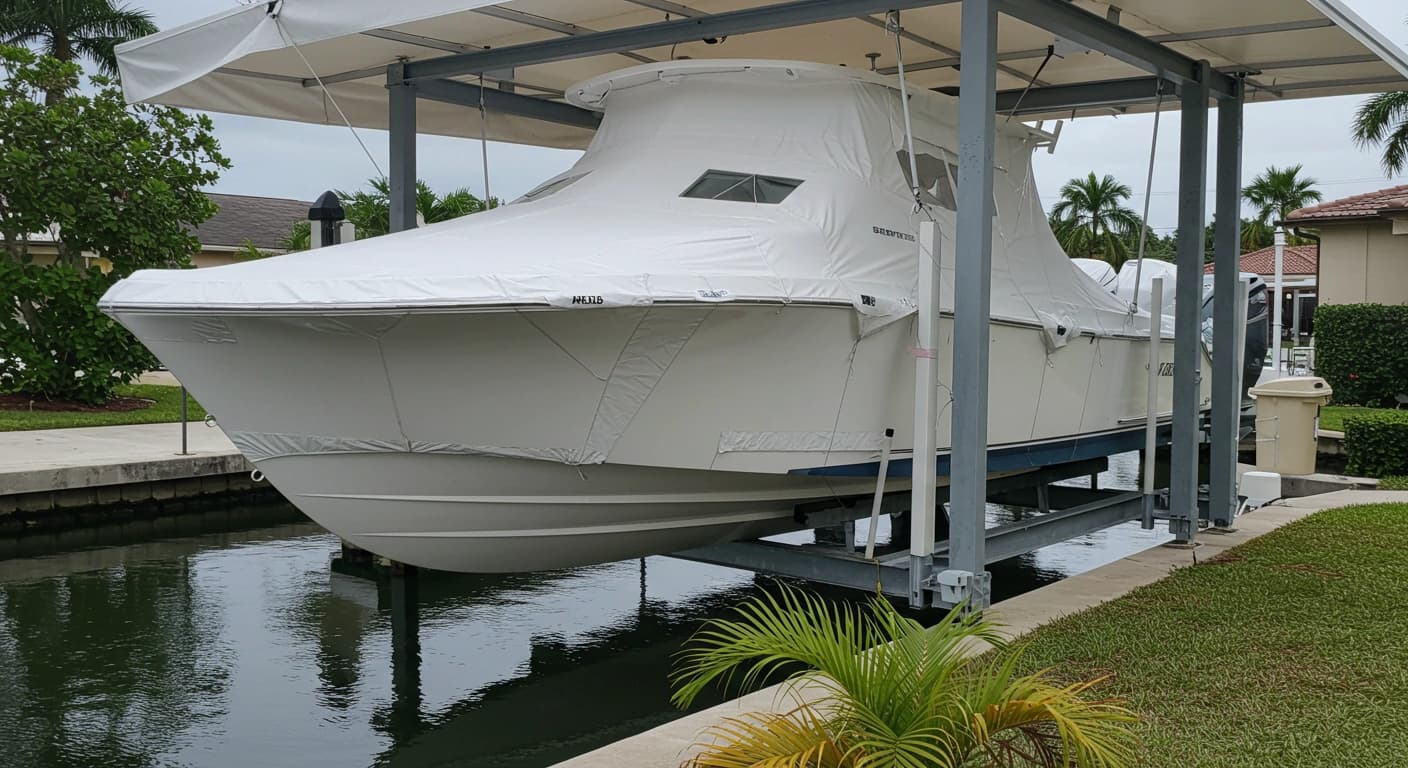 Extended storage boat protection system with ventilation